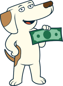 Money Dog Standing