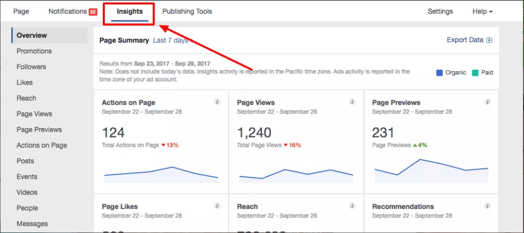 You can view your engagement metric on your Facebook page by clicking on the "Insights" tab.